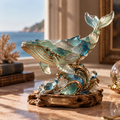 Avellunese™ Azure Crest Dolphin Sculpture