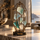 Avellunese™ Harbor Prism Glass Lantern Sculpture