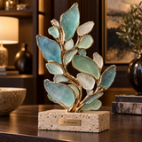 Avellunese™ Coastal Bloom Glass Sculpture