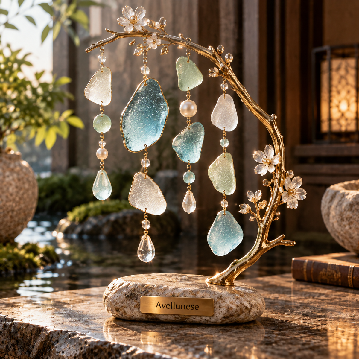 Avellunese™ Tidal Blossom Hanging Glass Tree