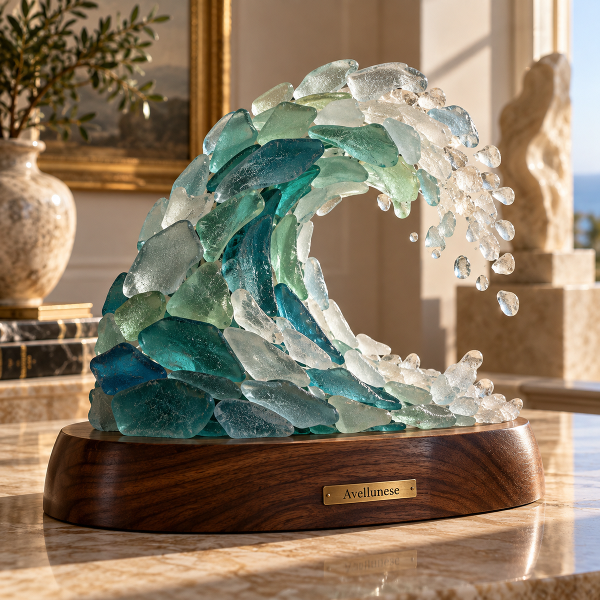 Avellunese™ Ocean Crest Wave Sculpture