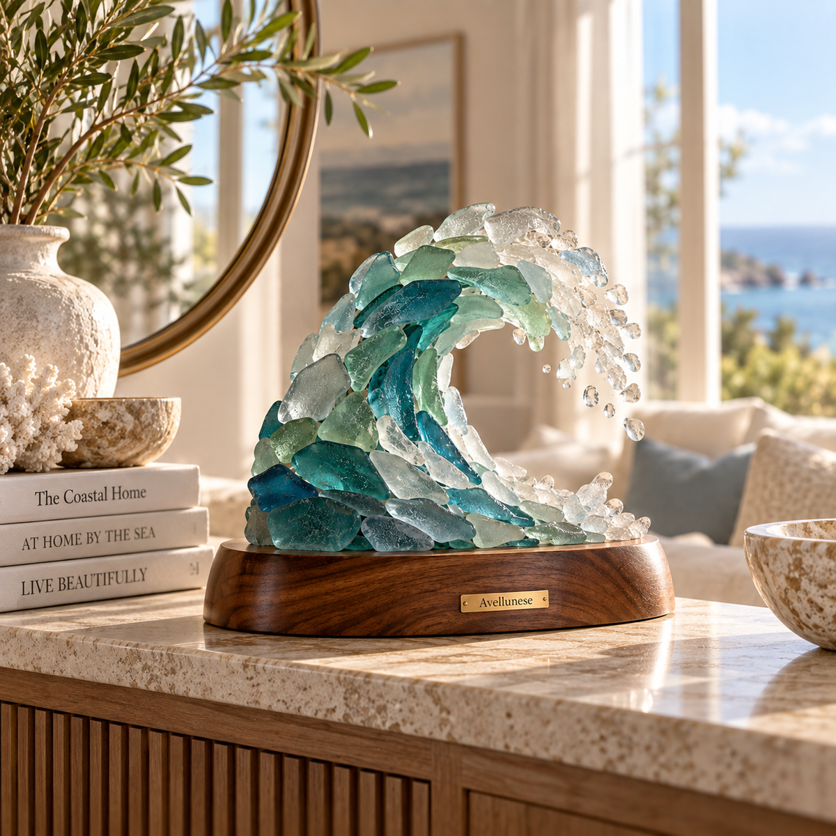Avellunese™ Ocean Crest Wave Sculpture