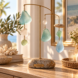 Avellunese™ Sea Mist Hanging Glass Mobile